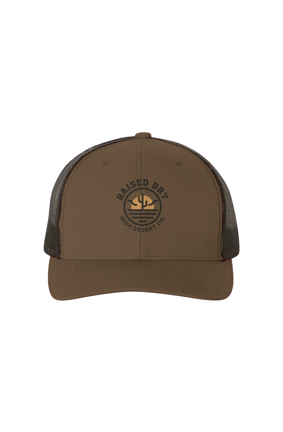 Raised Dry-Black Mesh Retro Trucker Cap