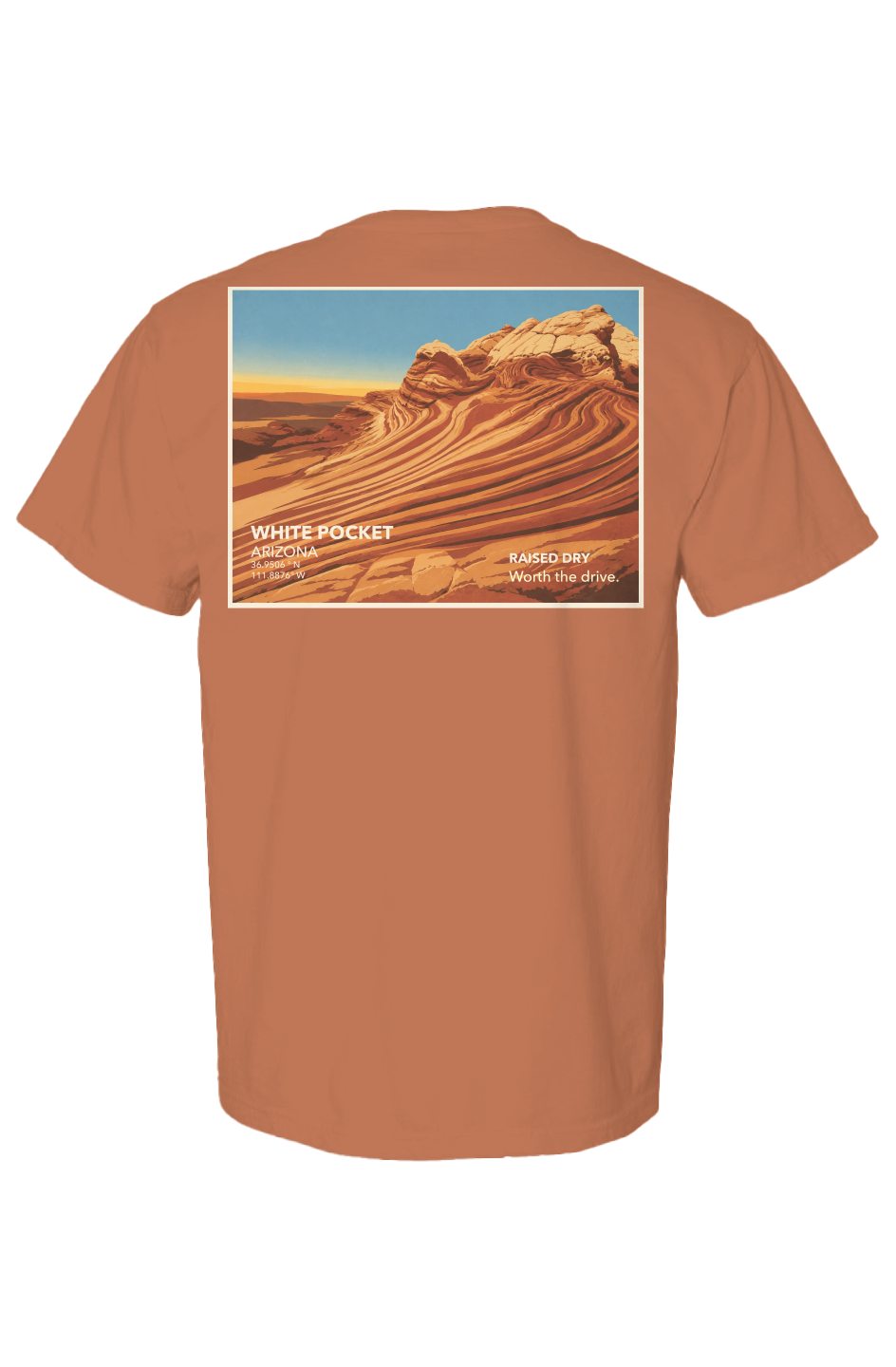 Raised Dry White Pocket Arizona Tee