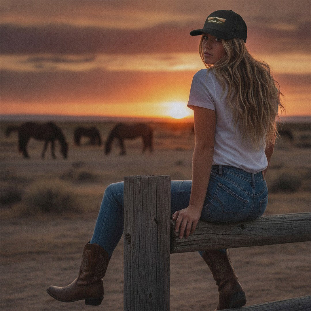 Raised by the Desert Trucker Hat
